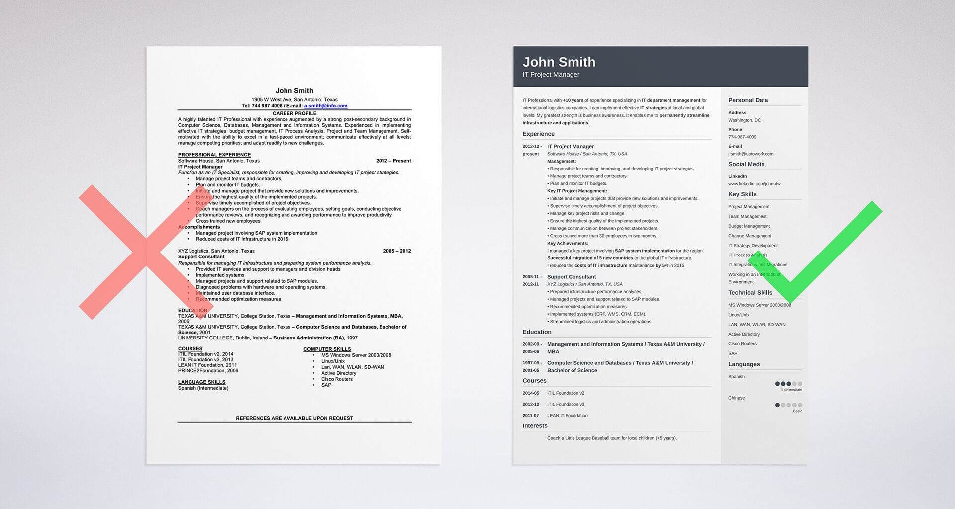 what is a word format resume